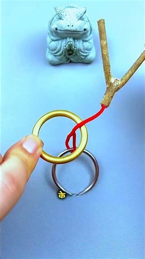 This Golden Ring Puzzle Seems Impossible… Until You Try This Smart Move! #puzzle #iqquiz #iqtest