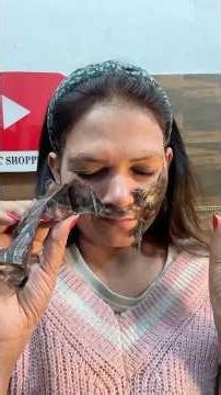 how to use charcoal peel off mask #shortvideo