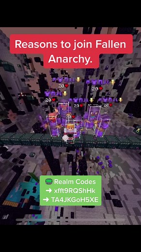 Join Fallen Anarchy Minecraft Realm for Fun PVP Action