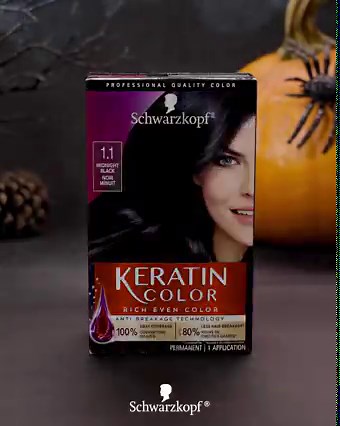 No tricks, just treats! 👻 Keratin Color gives you up to 100% gray coverage, with K Bond-Plex technology for up to 80% less breakage vs. Untreated hair. Shop Keratin Color here: bit.ly/skkeratincolor | Schwarzkopf