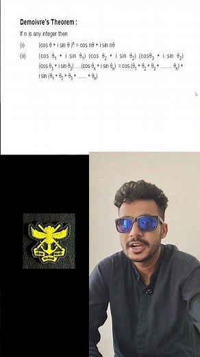 Unlock the Power of De Moivre’s Theorem | Complex Numbers Made Simple 🔥 #nda#iit