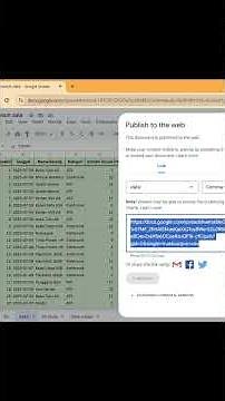MENGHUBUNGKAN DATA EXCEL DENGAN SPREADSHEET