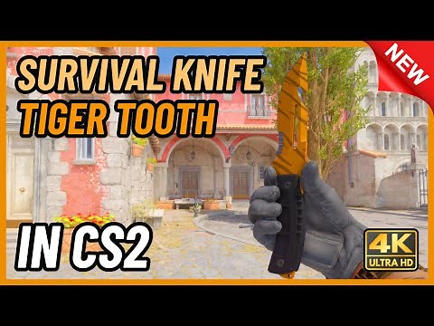 ★ CS2 Survival Knife Tiger Tooth | CS2 Knife In-Game Showcase [4K]