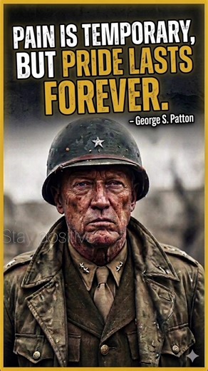 Pain is temporary, but pride lasts forever. – George S. Patton#shorts
