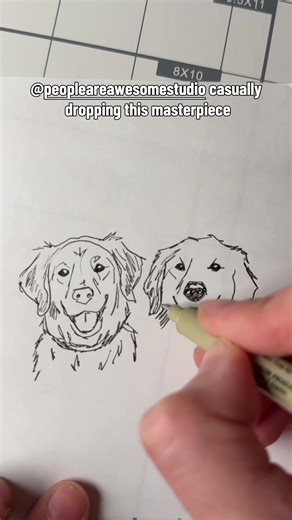 Respectfully, this belongs in a museum @peopleareawesomestudio #goldenretriever #artistsoftiktok