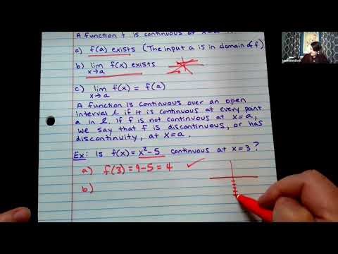 Determine if a function is CONTINUOUS at a point