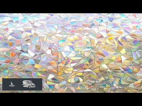 Window Privacy Film Rainbow Film Decorative Window Sticker 3D Static Stained Glass