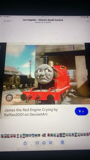 James Tte Red Engine Crying Thomas & Friends