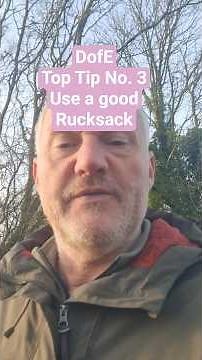 DofE #Toptips No. 3 Use a good rucksack. #dofe #outdoorkit #getoutside with Duncan Let's Get Out cic