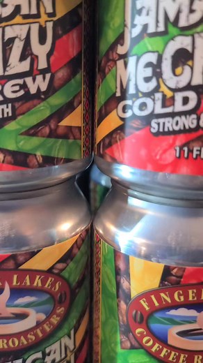 Have you tried the new Jamaican Me Crazy Cold Brew by @fingerlakescoffeeroasters yet?? We have and looooove it so much!!! If you're a Jamaica Me Crazy Coffee lover, you will enjoy this very much!! This is just the coffee. You can add your own creamer and sweetner the way you like it. We like to sweeten it with Monkfruit Sugar and add a splash of @nutpods unsweetened almond coconutmilk vanilla creamer. 😍😍 Wow, that was a mouthful. 🤣🤣🤣 Stop by and grab your can or cans soon. We hear they sell
