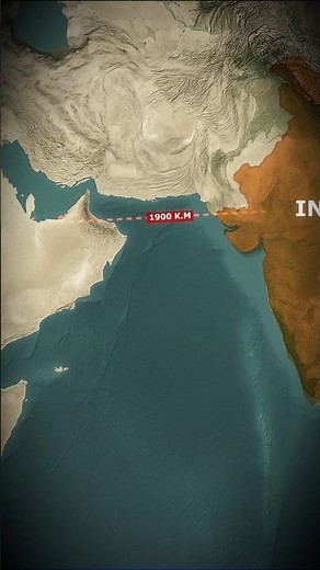 Where is Dubai Located from India?