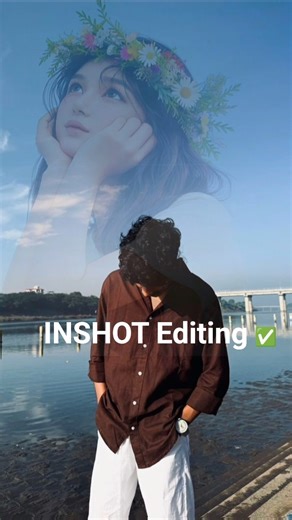 InShot Double Exposure Tutorial💖 Easy Trick | ‪@Aesthetic-club1‬ | #shorts #tutorial #inshot