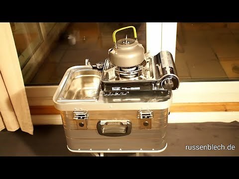 Interkosmos Feldkueche 2 (Mini Camping Küche in der Alu Box)