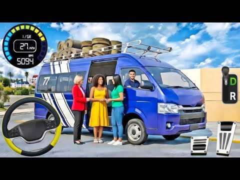 Minibus Coach Bus Driving Game 3D 2026 , Offroad Van Simulator Bus Game Andriod Gameplay