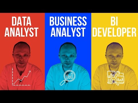 Data Analyst vs Business Analyst vs BI Developer - comparison of 3 analytical professions