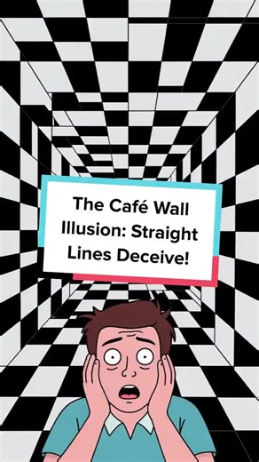 Can you trust your eyes? Discover why the Café Wall illusion tricks your brain! #MindBlowers #OpticalIllusion #ScienceFacts #WeirdHistory #BrainTeasers
