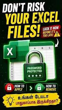 Password Protect Your Excel File in Seconds! 🔒