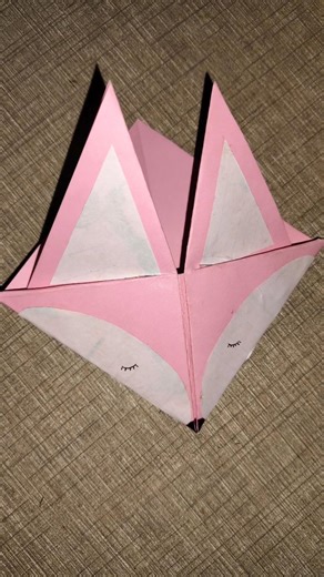 let's make fox bookmark by paper origami 🔖