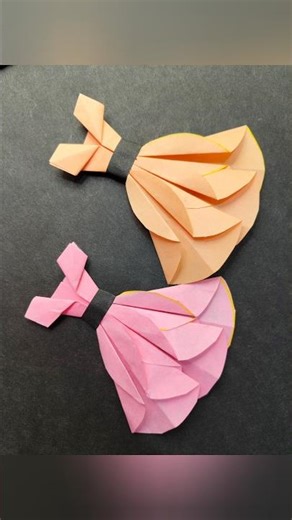 PAPER FROCK 👗👗#papercraft #diy