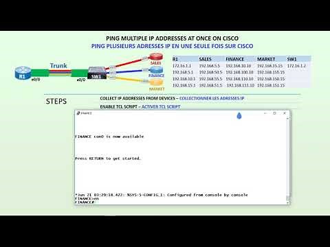 How to ping multiple IP addresses at once on Cisco - tcl script