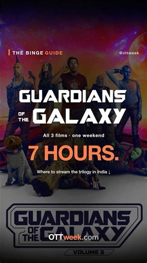 All 3 Guardians of the Galaxy Films — JioHotstar India