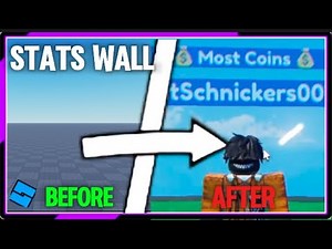 HOW TO MAKE A STATS WALL | Roblox Studio Tutorial 🛠️ | 1MinuteRobloxTutorial