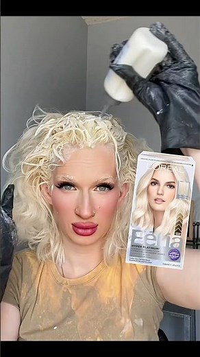 LOREAL PARIS FERIA HYPER PLATINUM BLONDE BOX DYE #bleachinghair #bleaching #diybleachinghair #hair