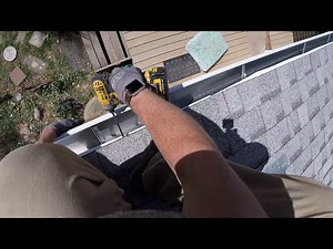 How To Install Seamless Gutters! Installing a 62 Foot Piece Of 5” Seamless Gutter Solo! #youtube
