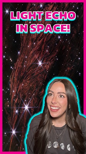 Astro Alexandra on Instagram: "JWST just imaged a LIGHT ECHO in space! We’re seeing inside cosmic dust 📸 #space #astronomy #nasa #spacenews #science"
