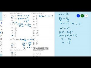 15 Multiple Choice Questions on the Unit of Algebra - Timoy White