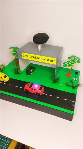 Innovation project ideas for students | Automatic car charging #schoolproject #shorts #science