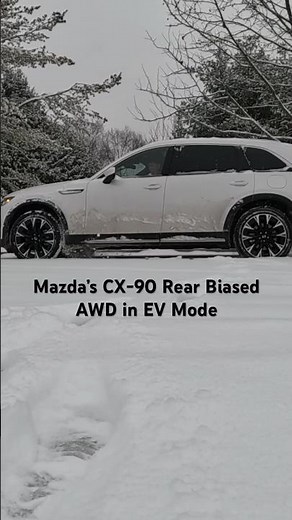 Mazda CX-90 PHEV AWD Snow Slip Test