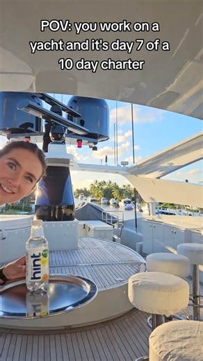 She spaces out a lot🤍️ #yachtie #thatyachtiegirl #stewardess #deckhand #yachtjob #yachtcrew | That Yachtie Girl