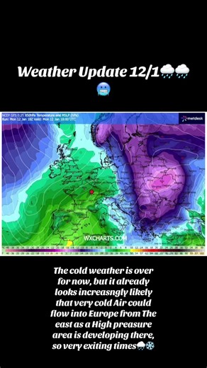 Weather Update: Upcoming Cold Air Impacting Europe