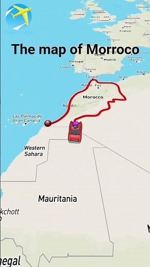 the map of Morocco #country #history #map