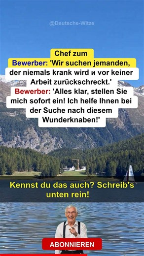🇩🇪 Deutsche Witze 🇩🇪 Der perfekte Bewerber 💼🏃