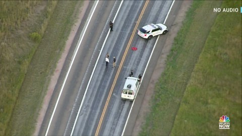 Aerial video shows Colorado road-rage crash that left 8 injured
