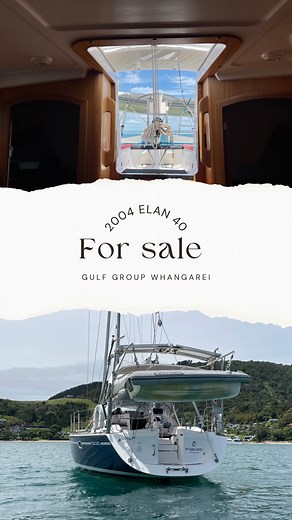 You heard it here: 2004 Elan 40 is for sale ⚓️ Want to know more? Comment below and I’ll send you through the link to the listing that holds the information on this beautiful vessel. #boatlife #marinelife #whangareiboaties #buyingboats #boats #wavemakers #whangarei #marine #gulfgroup | Matt Keeton - Vining Gulf Group