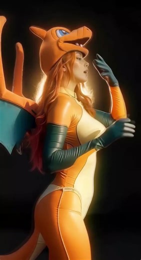Ever seen a charizard in the wild? a shiny one? #cosplay #pokemon #charizard #pokemoncosplay #fyp