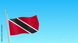 Rise of Trinidad and Tobago flag . Trinidad and Tobago flag