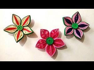 How To Make Beautiful 3D Flower Using Paper Art Quilling