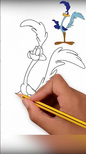 Draw Roadrunner | Looney Tunes