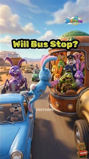 Who Saved The Turtle Bus? | Zoxtoons #shorts