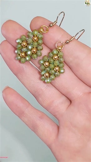 How to make Elegant Crystal Earring Tutorial 🛠 Materials 👇 🟣 Crystal beads 4 mm. 🟣 Golden Beads 3 mm. 🟣 Nonelastic thread 0.2 mm and any needle. 🟣 Jump Ring . 🟣 Earring Hooks. | Wedding Decoration Ideas