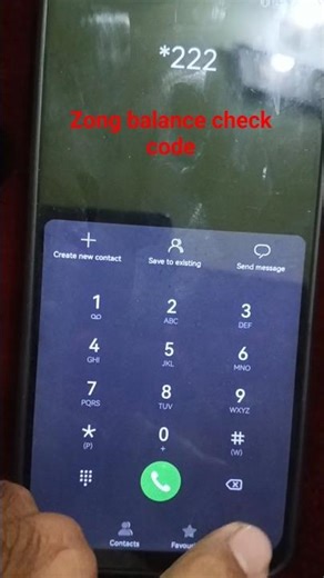 Zong balance check code