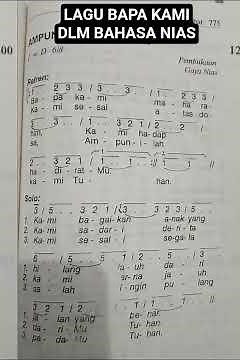 LAGU KATOLIK BAPA KAMI VERSI BAHASA NIAS SUMATERA UTARA