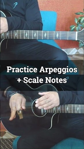Guitar Practice - Scale Notes + Arpeggios | Guitar Theory with Aman Verma