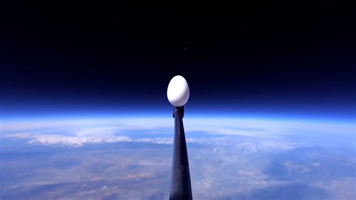 Egg Drop From Space [Mark Rober]