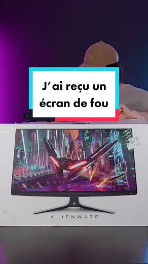 Alienware m’ont envoyé un écran gamer plutôt BG ! #pourtoi #pc #setup #gaming #pcgaming #alienware