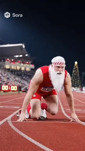 Santa Clause is in shape and becomes a track star. #santa #santaclaus #christmas #track #fyp #holiday #holidays #trackstar #trackfield #worldrecord #olympics #viral #vividscanvideos #explorepage | Vividscanvideos | Facebook